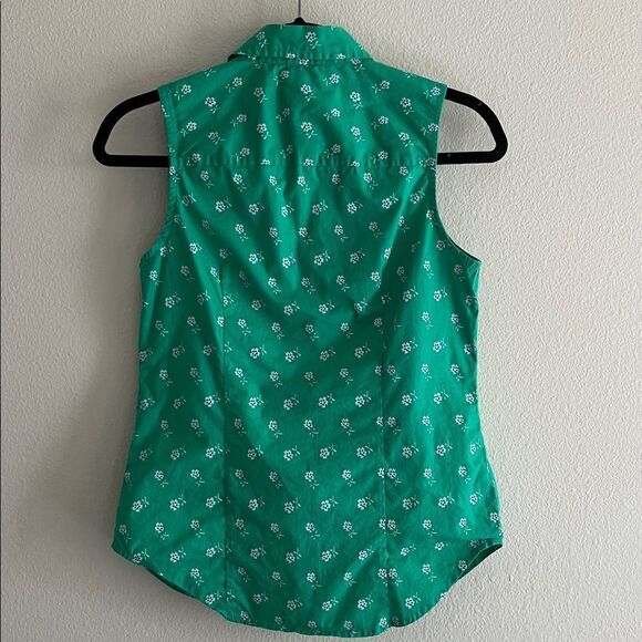 J Crew Cotton Button Front Tank Top XS - Picture 4 of 5